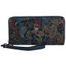 Большой женский кошелек из натуральной кожи с цветочным принтом Desisan 107919 разноцветный modnotak фото - 1