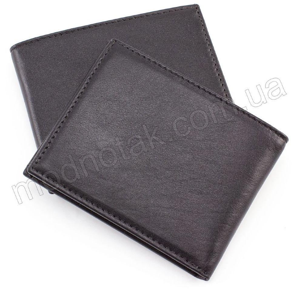 Маленький шкіряний гаманець на магнітах KARYA (0955-1)