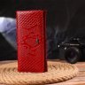Лакований жіночий гаманець червоного кольору з натуральної шкіри під змію CANPELLINI (2421610) - 6