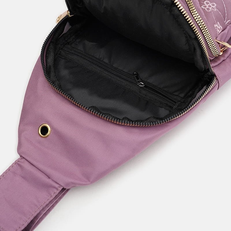 Женский текстильный рюкзак на одну лямку розового цвета Monsen 88719 modnotak фото №5