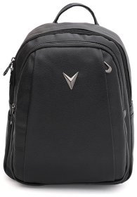 Місткий жіночий рюкзак з екошкіри чорного кольору Monsen 88819