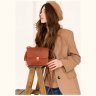 Компактна жіноча бохо-сумка із вінтажної шкіри світло-коричневого кольору BlankNote Лілу 78919 - 3