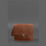 Компактна жіноча бохо-сумка із вінтажної шкіри світло-коричневого кольору BlankNote Лілу 78919 - 1