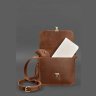 Компактна жіноча бохо-сумка із вінтажної шкіри світло-коричневого кольору BlankNote Лілу 78919 - 2