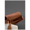 Компактная женская бохо-сумка из винтажной кожи светло-коричневого цвета BlankNote Лилу 78919 - 4