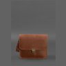 Компактна жіноча бохо-сумка із вінтажної шкіри світло-коричневого кольору BlankNote Лілу 78919 - 6