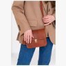 Компактная женская бохо-сумка из винтажной кожи светло-коричневого цвета BlankNote Лилу 78919 - 10