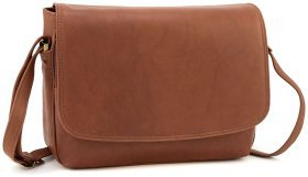 Светло-коричневая женская сумка через плечо из натуральной кожи Visconti Claudia 69119