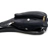 Чоловіча сумка-слінг зі шкіри флотар чорного кольору TARWA (21660) - 6