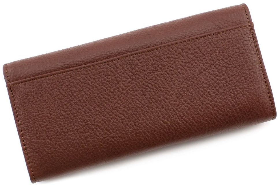Коричневий жіночий гаманець на магніті ST Leather (16805)