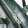 Шкіряна жіноча сумка-шоппер зеленого кольору Shvigel (16367) - 3