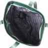 Кожаная женская сумка-шоппер зеленого цвета Shvigel (16367) - 5
