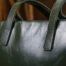 Кожаная женская сумка-шоппер зеленого цвета Shvigel (16367) - 9