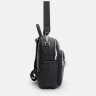 Городской женский кожаный рюкзак-сумка черного цвета Keizer 71520 - 4