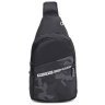 Недорогая мужская сумка-слинг через плечо из черного текстиля Monsen 71620 - 1