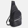 Недорогая мужская сумка-слинг через плечо из черного текстиля Monsen 71620 - 2