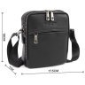 Вертикальна чоловіча наплечная сумка з натуральної шкіри H.T Leather (10257) modnotak фото - 3