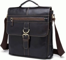Стильная мужская повседневная сумка с ручкой и плечевым ремнем VINTAGE STYLE (14612)