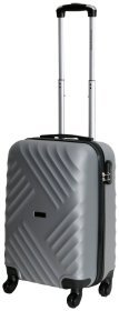 Маленький чемодан серого цвета Chicago на колесах Vip Collection 102420