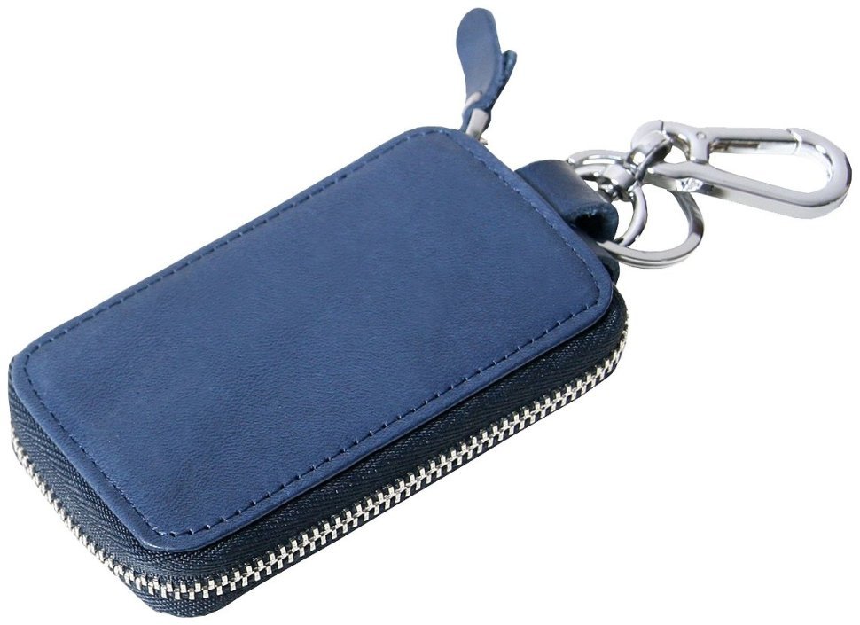 Синяя ключница Beverly Hills на молнии Vip Collection 102520 (кожа) фото №2 Синяя ключница Beverly Hills на молнии Vip Collection 102520 (кожа) modnotak фото №2