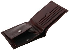 Чоловіче портмоне з натуральної шкіри 05 Newport Vip Collection, коричневе