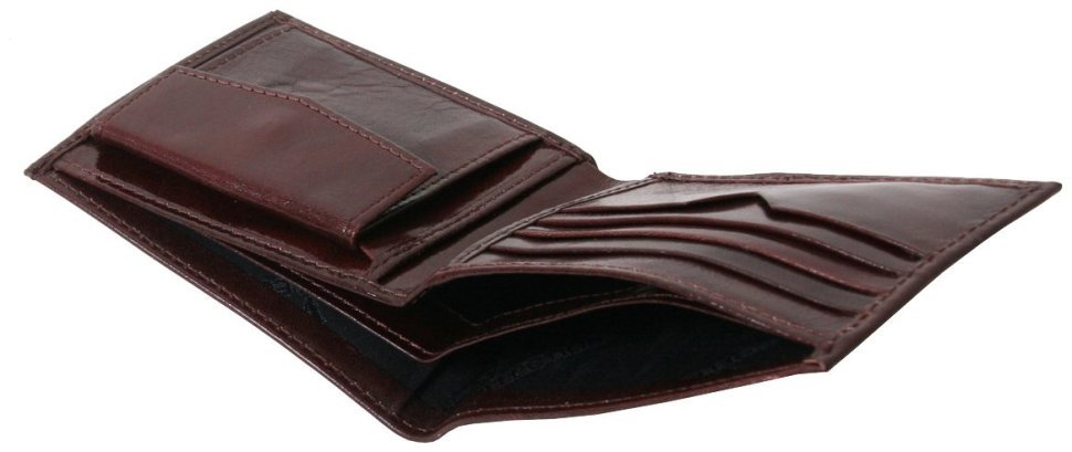 Чоловіче портмоне з натуральної шкіри 05 Newport Vip Collection, коричневе modnotak фото №5