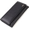 Довгий жіночий гаманець чорного кольору з натуральної шкіри CANPELLINI (2421856) - 1