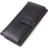 Довгий жіночий гаманець чорного кольору з натуральної шкіри CANPELLINI (2421856) - 2