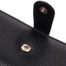 Довгий жіночий гаманець чорного кольору з натуральної шкіри CANPELLINI (2421856) - 3