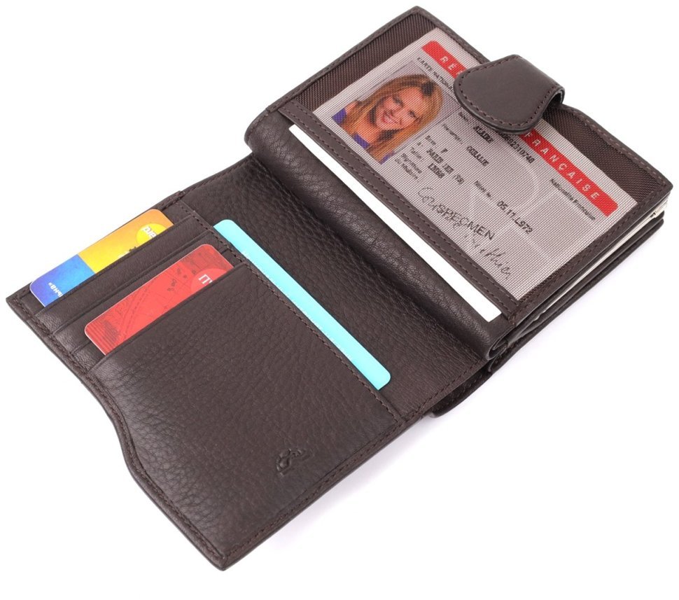 Жіночий гаманець вертикального типу з натуральної шкіри Tony Perotti Італія 103320 (коричневий) фото №8 Жіночий гаманець вертикального типу з натуральної шкіри Tony Perotti Італія 103320 (коричневий) modnotak фото №8