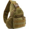 Якісна тактична військова сумка через плече у кольорі хакі - MILITARY STYLE (21970) - 1
