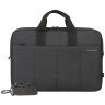 Стильная сумка для ноутбука до 15" из текстиля черного цвета Tucano Zona с ручками 103620 фото №1 Стильная сумка для ноутбука до 15" из текстиля черного цвета Tucano Zona с ручками 103620 modnotak фото - 1