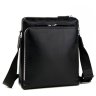 Классическая черная кожаная мужская сумка через плечо Tiding Bag (15906) - 1