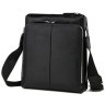 Классическая черная кожаная мужская сумка через плечо Tiding Bag (15906) - 5