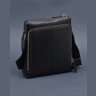 Классическая черная кожаная мужская сумка через плечо Tiding Bag (15906) - 7