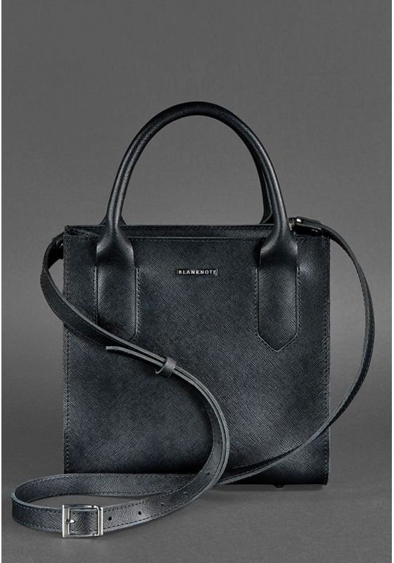 Женская сумка-кроссбоди из качественной кожи черного цвета BlankNote Blackwood (12714)
