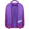 Фиолетовый школьный рюкзак для девочек из текстиля с единорогом Bagland (53820) - 3