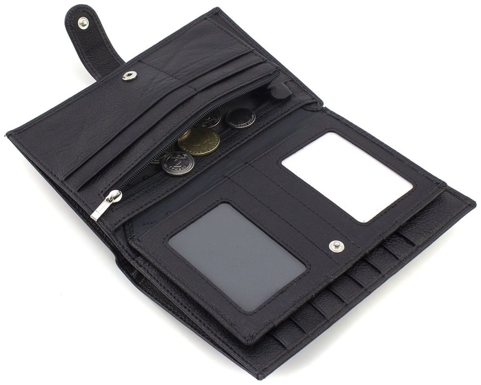 Кожаное мужское портмоне большого размера с удобствами под карточки и документы ST Leather 73820 modnotak фото №10