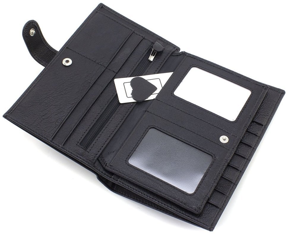 Кожаное мужское портмоне большого размера с удобствами под карточки и документы ST Leather 73820 modnotak фото №11