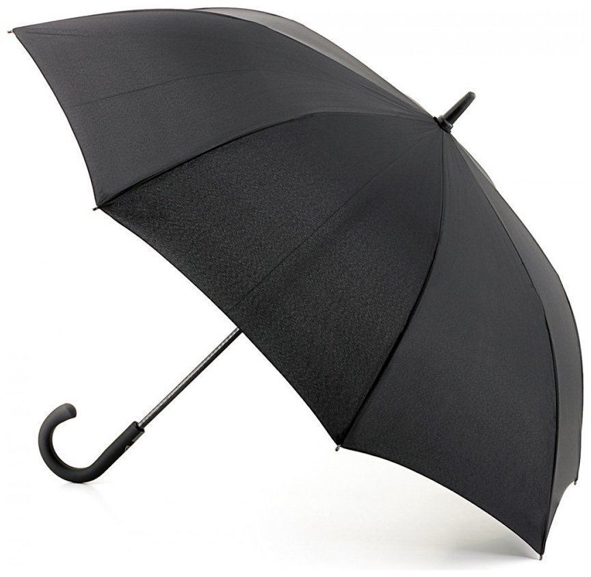 Зонт-трость мужской Fulton Knightsbridge-1 G828 Black (полуавтомат, однотонный черный) 93820 modnotak фото №1
