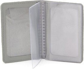 Светло-серая обложка для ID-паспорта из натуральной кожи ST Leather (16894)