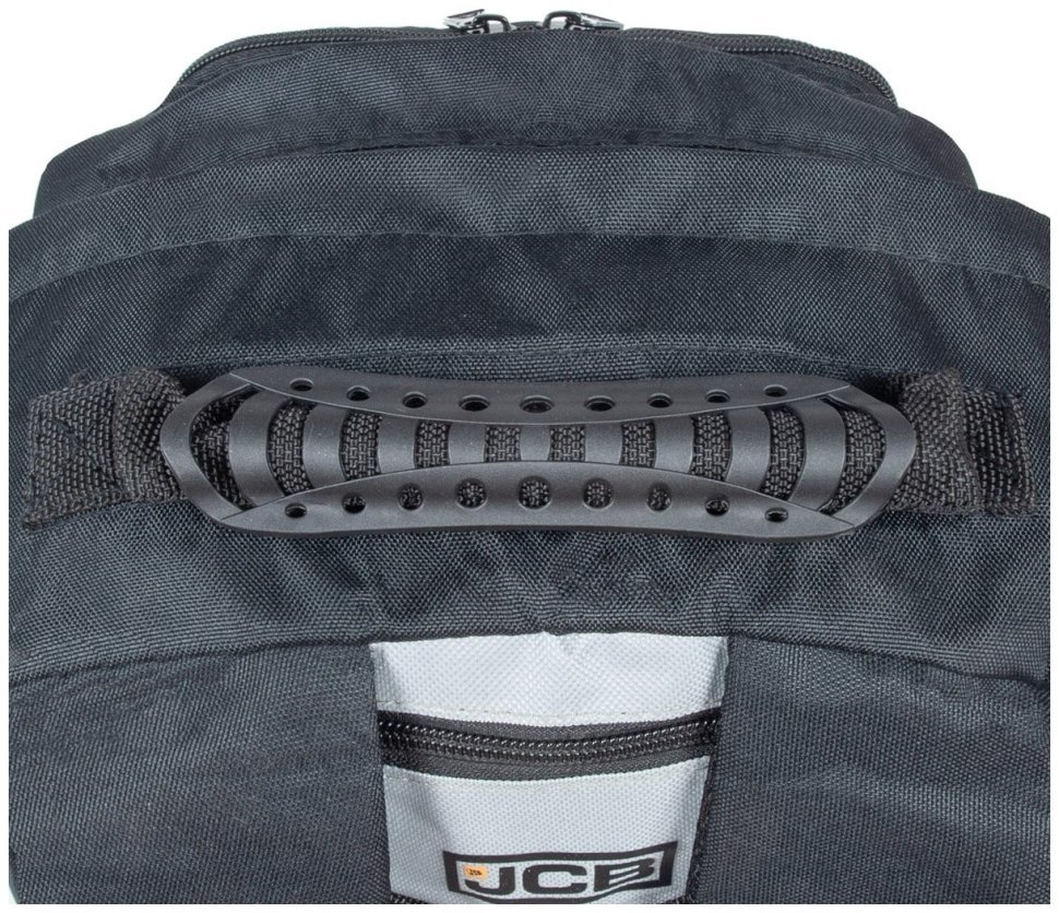 Вместительный мужской рюкзак из прочного полиэстера JCB BP18 черный с желтым акцентом 94520 modnotak фото №8