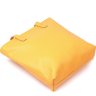 Крупная женская сумка-шоппер из натуральной кожи желтого цвета Shvigel (16358) - 3