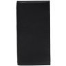 Длинный мужской кожаный купюрник черного цвета на магнитах Ricco Grande 65420 - 1
