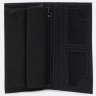 Длинный мужской кожаный купюрник черного цвета на магнитах Ricco Grande 65420 - 4