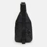 Недорога шкіряна чоловіча сумка-слінг із натуральної чорної шкіри Keizer (21409) - 4