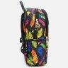 Текстильний жіночий рюкзак з яскравим принтом Перья - Monsen (56020) - 4