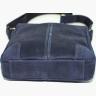 Стильна сумка планшет синього кольору з вінтажній шкіри Крейзі VATTO (11662) - 4