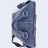 Стильна ділова чоловіча сумка з вінтажній шкіри синього кольору VATTO (11762) - 5