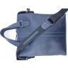 Стильная деловая мужская сумка из винтажной кожи синего цвета VATTO (11762) - 6